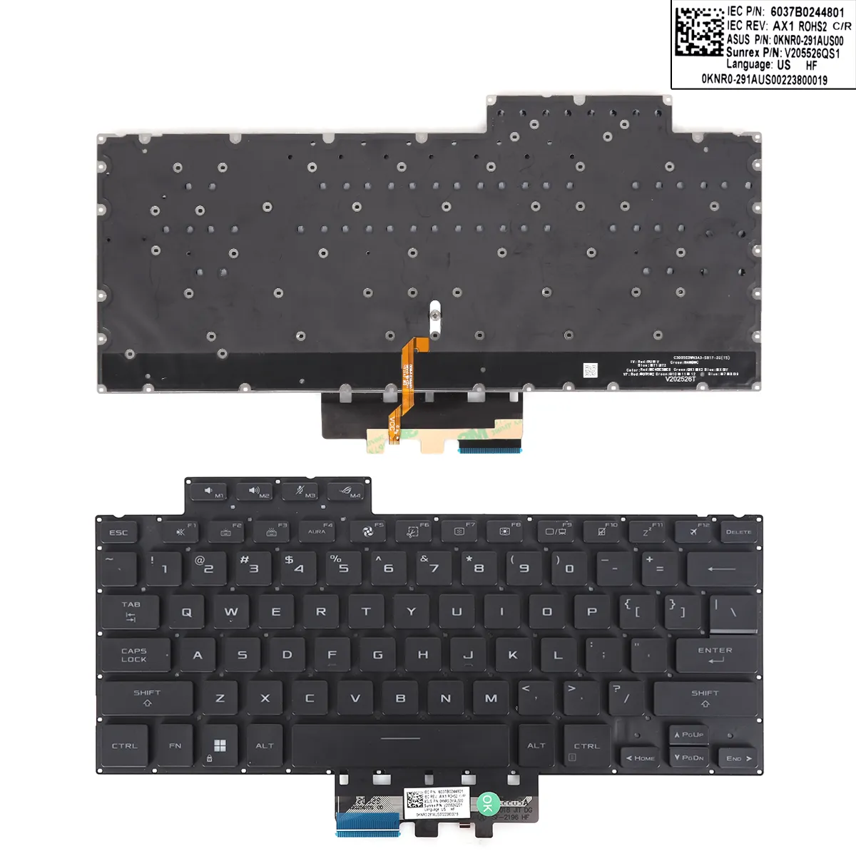 Picture of ASUS ROG Zephyrus G14 2022(GA402) GA402RJ GA402RK BLACK(backlit WIN8)